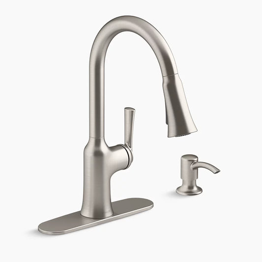 Kohler Brynn Pulldown Kitchen Faucet (Vibrant Stainless)