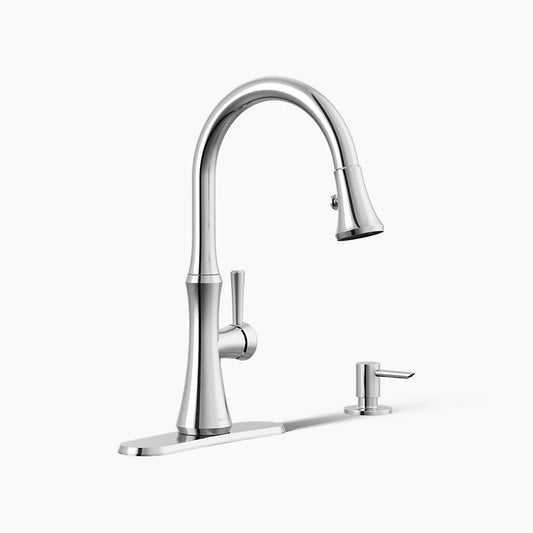 Kohler Kaori Pulldown Kitchen Faucet (Polished Chrome)