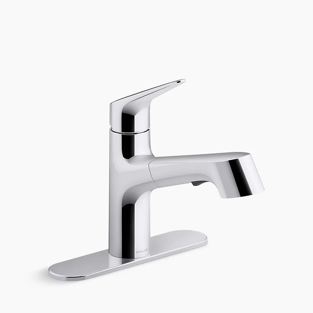 Kohler Vin Pull-Out Sprayer Kitchen Faucet (Polished Chrome)