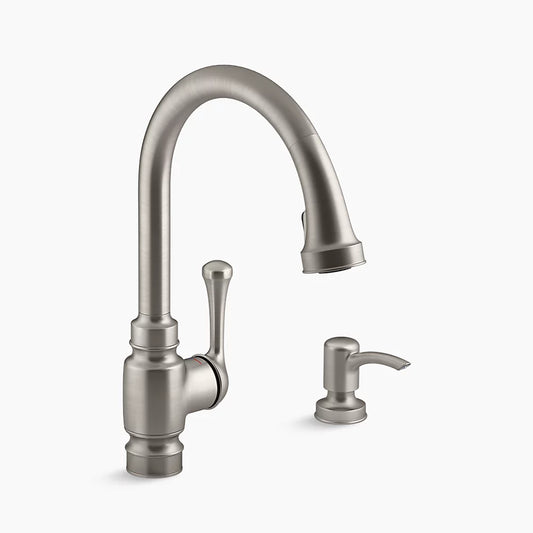 Kohler Carmichael Pull-Down Kitchen Faucet (Vibrant Stainless)
