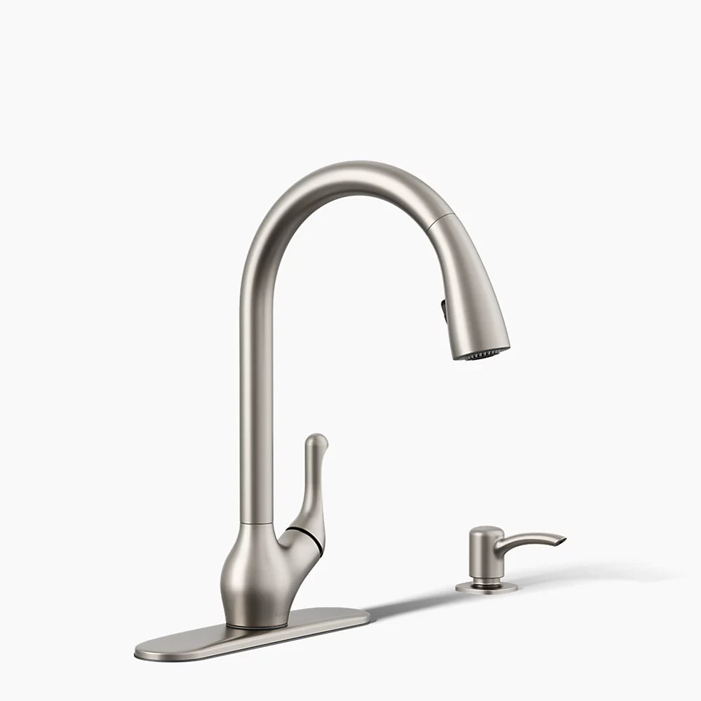 Kohler Barossa Pull-Down Kitchen Faucet (Vibrant Stainless)