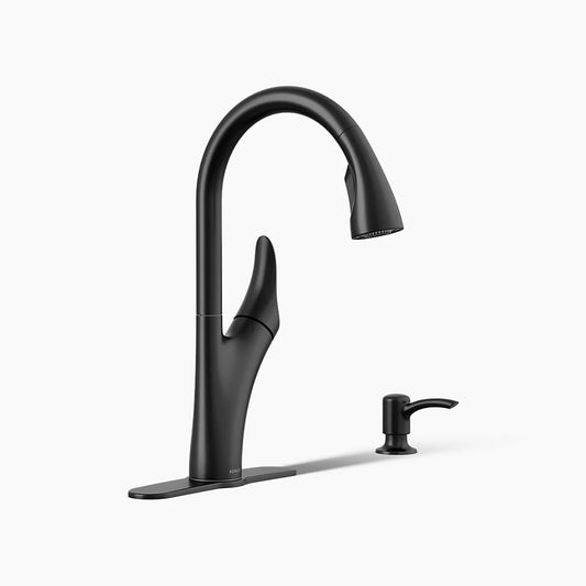 Kohler Pull-Down Kitchen Faucet (Matte Black)