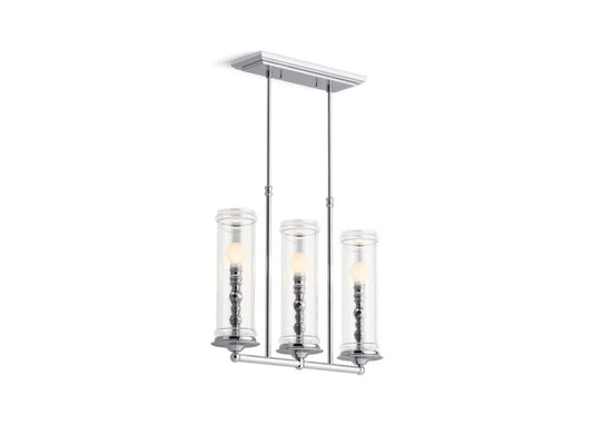 Kohler Damask Three-Light Linear Chandelier