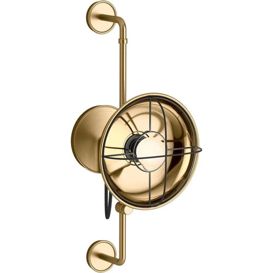 Kohler Modern Farm 1 Light Sliding Sconce (Brushed Brass/Gold)