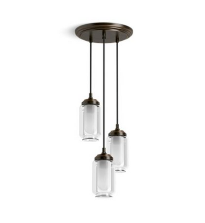 Kohler Artifacts 3 Light Pendant (Oil-Rubbed Bronze)