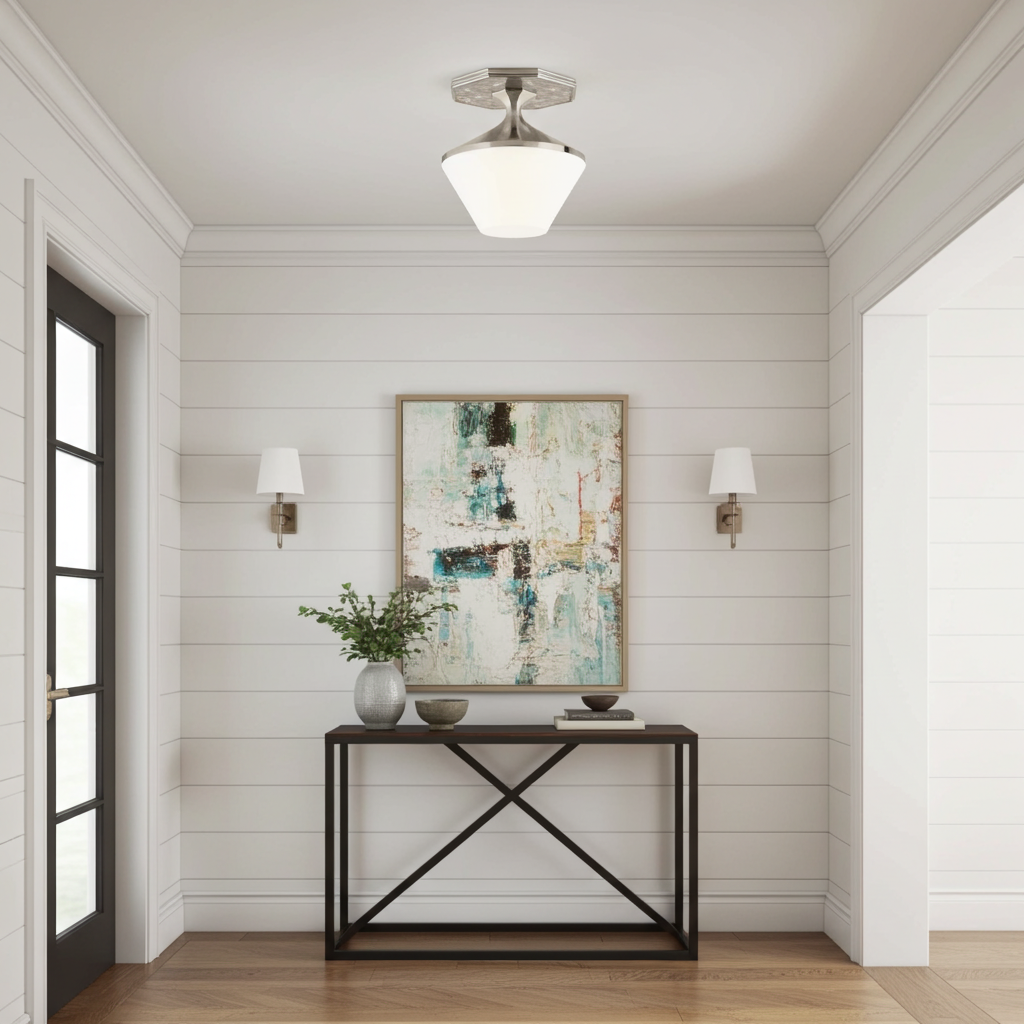 Kohler Celano 2 Light Flush Mount (Polished Nickel)