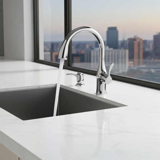 Kohler Alma Pull-Down Kitchen Faucet (Polished Chrome)