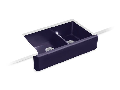Kohler Whitehaven 36 Inch Tall Apron Sink (Dark Burgundy)