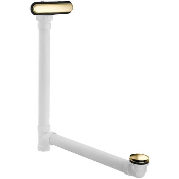 Kohler Clearflo Slotted Overflow Bath Drain (Polished Brass)