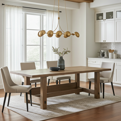Kohler Vorleigh 8 Light Linear Chandelier (Brushed Moderne Brass)