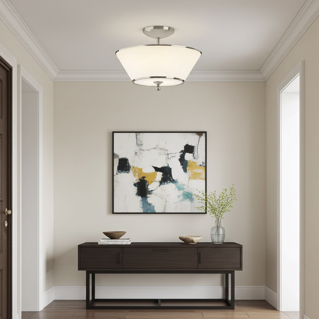 Kohler Parohn 2 Light Flush Mount (Polished Nickel)