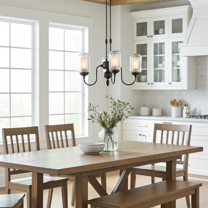 Kohler Artifacts 3 Light Chandelier (Oil-Rubbed Bronze)